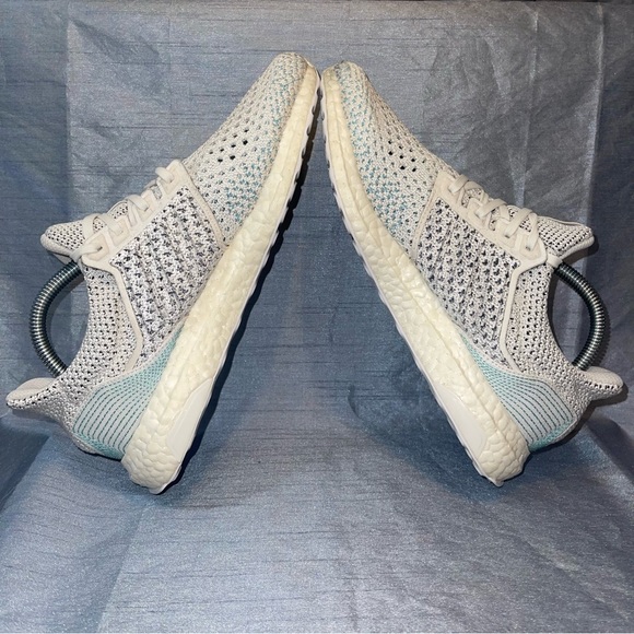 Men's Adidas Ultra Boost Clima Parley White Blue Size 8 BB7076 - Picture 6 of 8